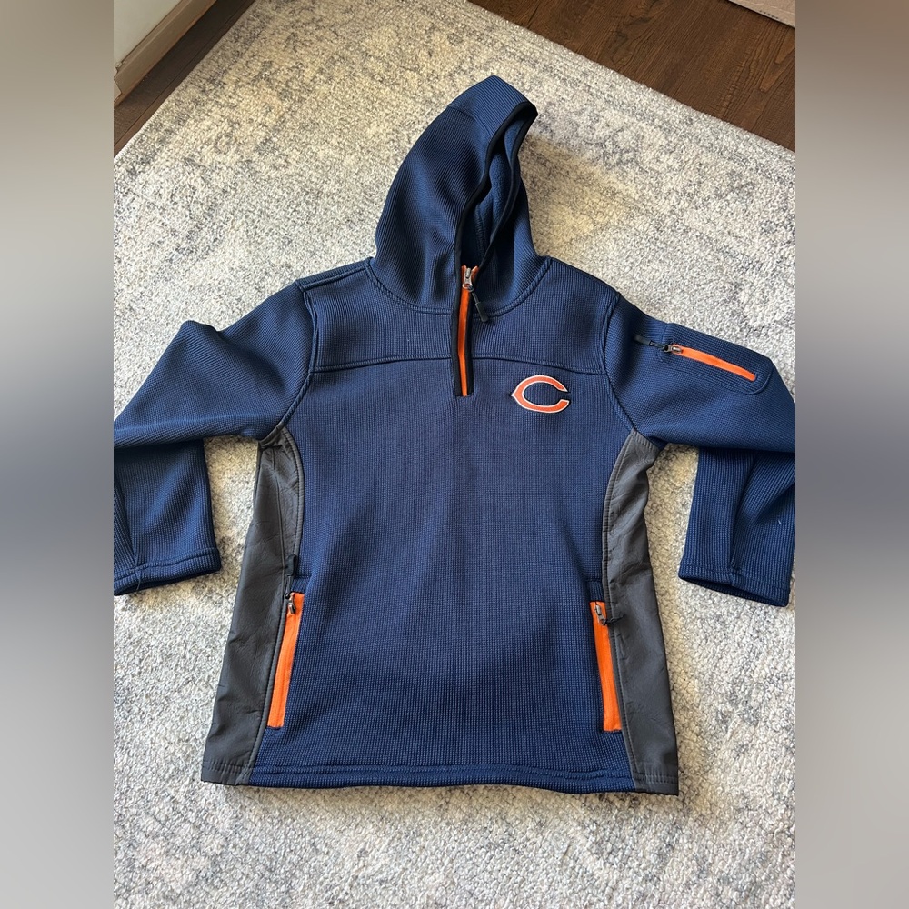 kids chicago bears quarter zip